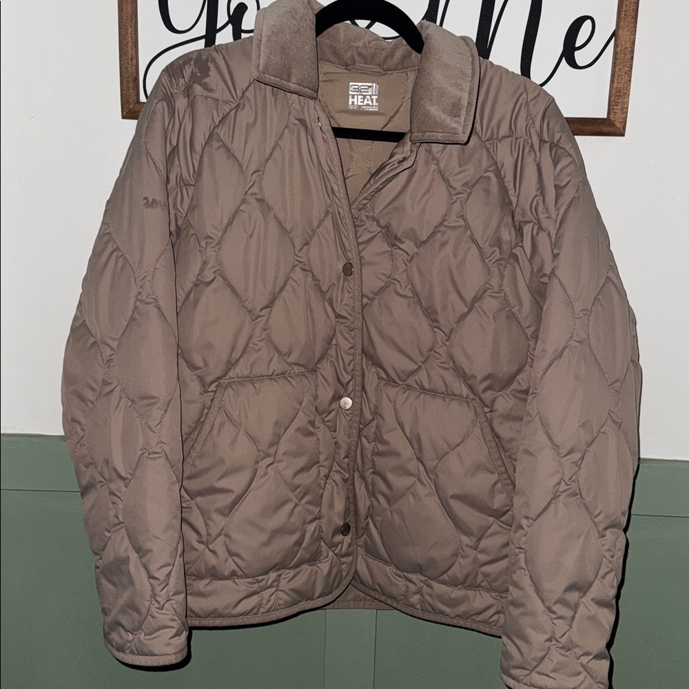 Brown Quilted Jacket